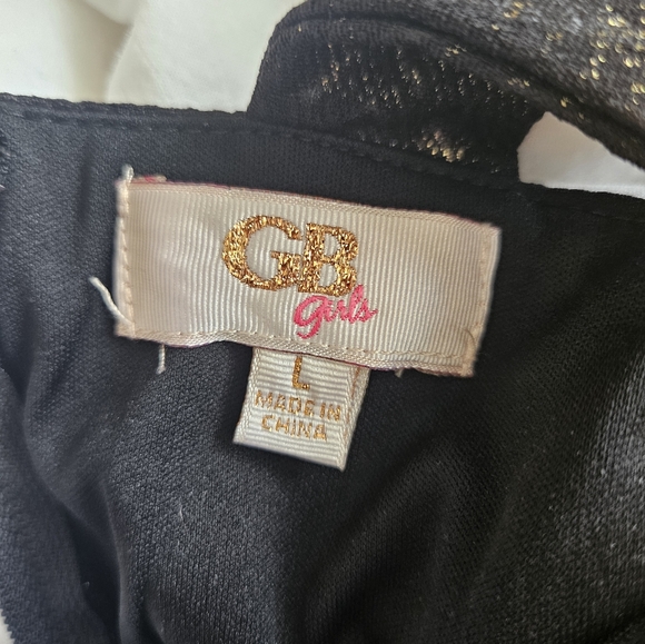 GB GIRLS DRESS, Black & Gold, Size Large - Picture 4 of 8